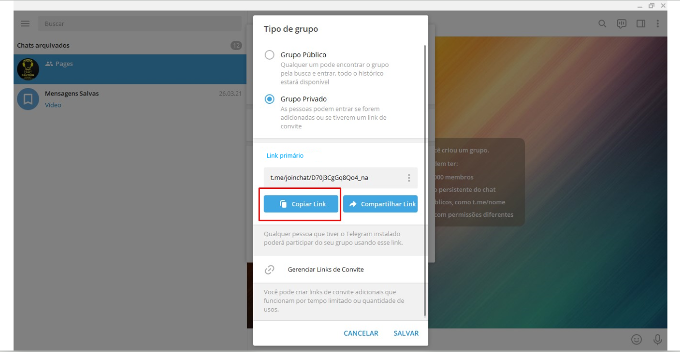 print telegram